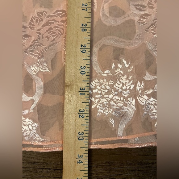 Vtg Victoria's Secret 80’s Peach Crystal Floral Sweep Nightgown Babydoll XL H4 - Picture 9 of 9